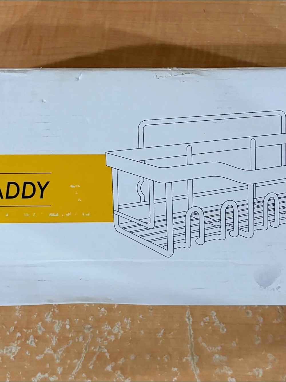Power Caddy Dish Rack - White with Yellow Accent